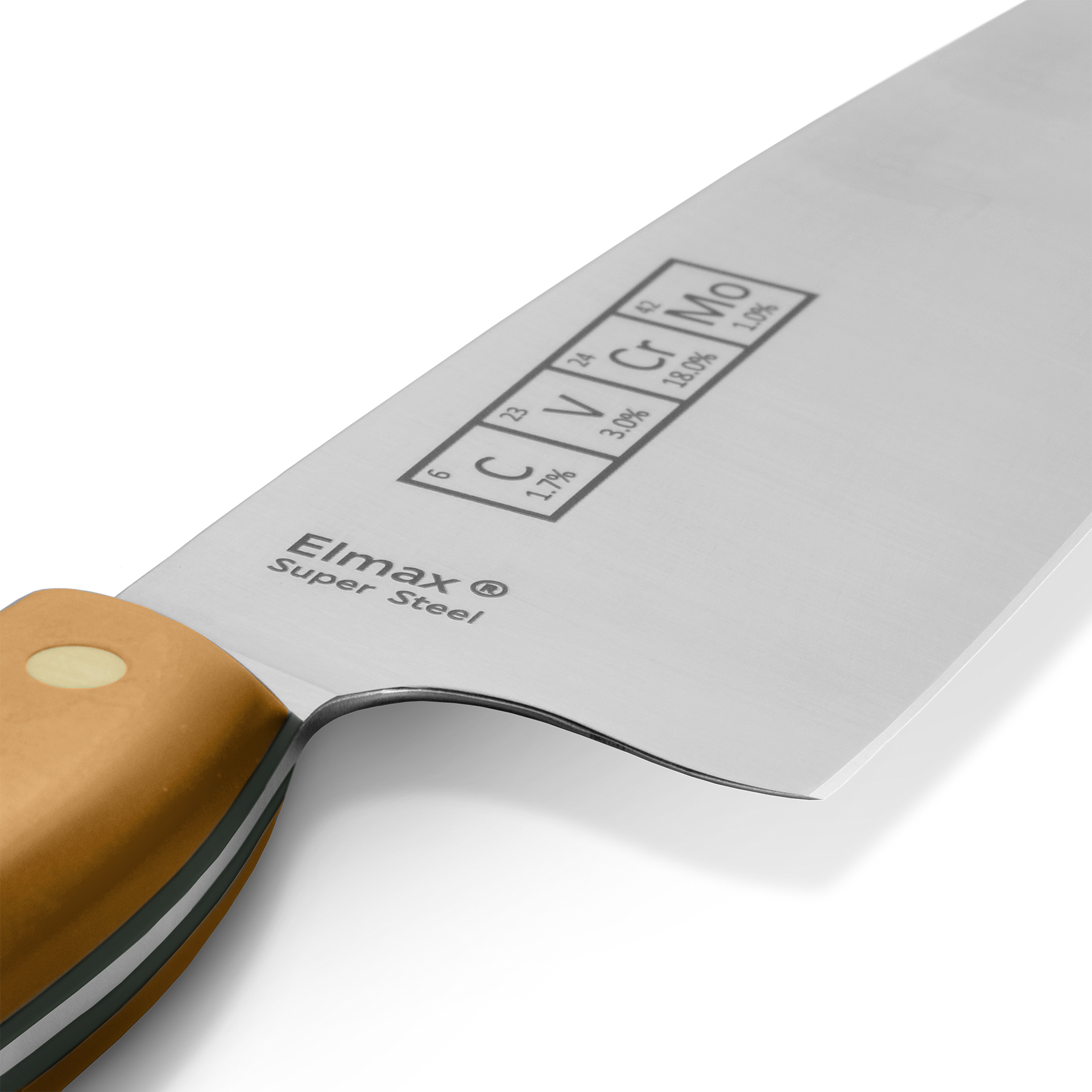 Artisan Handmade Chef Knife Elmax Steel Leather Sheath Included