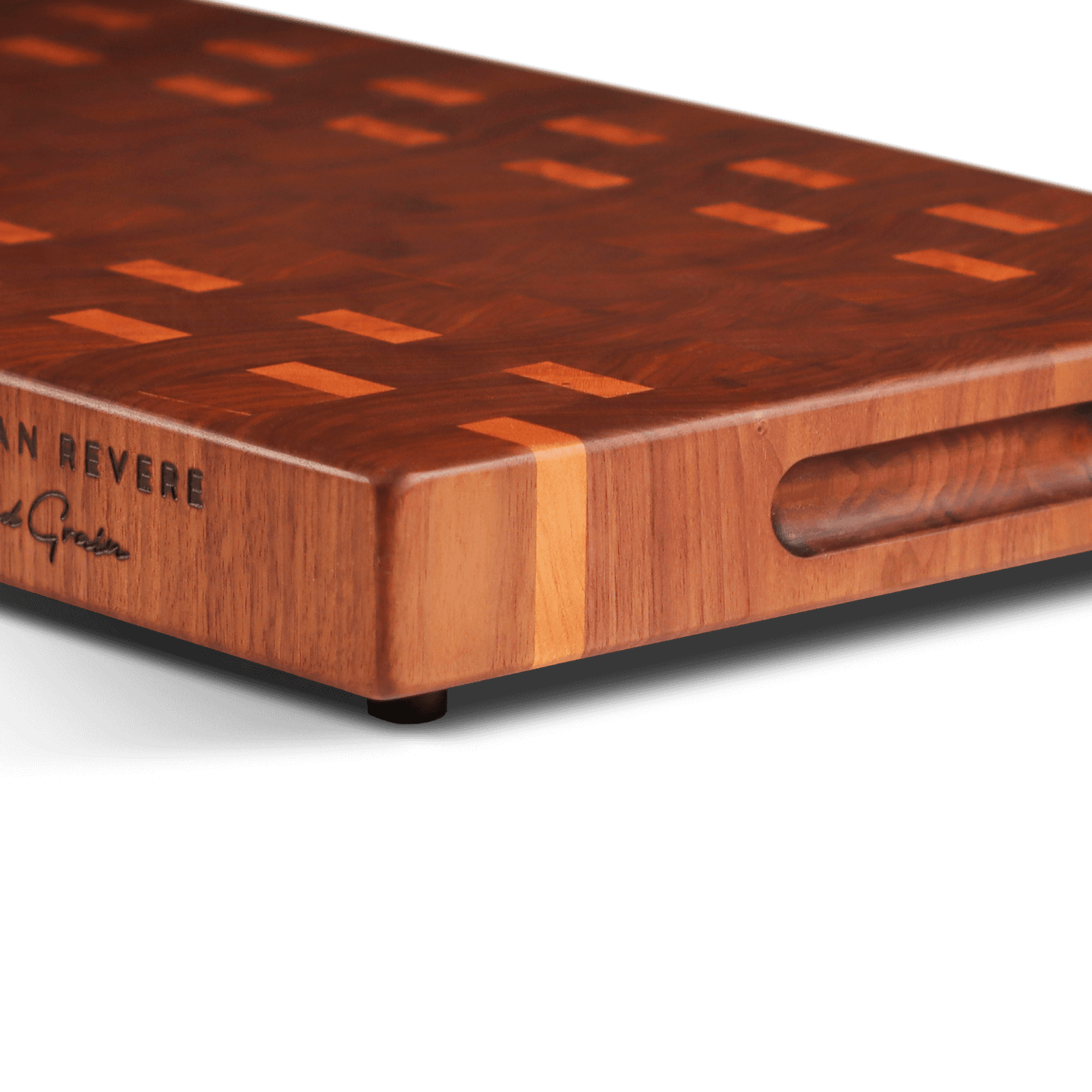 Rescued EndGrain Wooden Cutting Board Made in America Artisan Revere