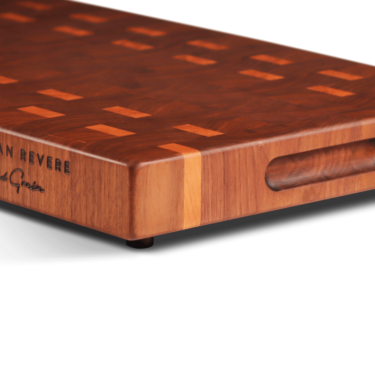 Rescued EndGrain Wooden Cutting Board Made in America Artisan Revere